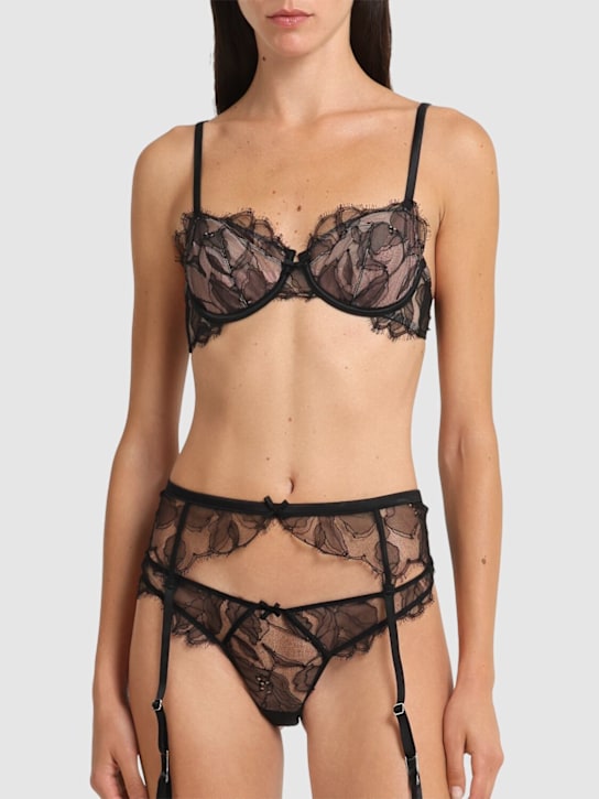 Fleur Du Mal Sophia lace garter