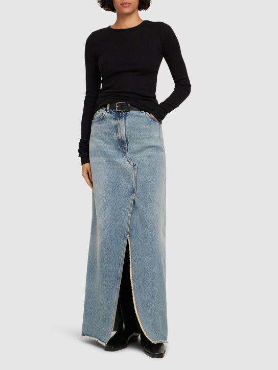 Éterne Long sleeve fitted cotton t-shirt