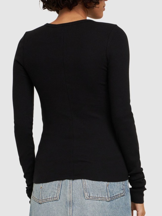 Éterne Long sleeve fitted cotton t-shirt 3 Éterne Long sleeve fitted cotton t-shirt