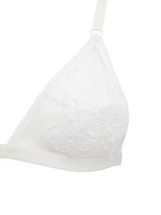 Dolce&Gabbana Tulle triangle bra w/ lace embroidery 5 Dolce&Gabbana Tulle triangle bra w/ lace embroidery