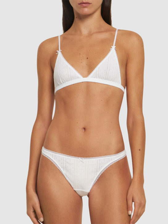 Cou Cou The Triangle organic cotton bra