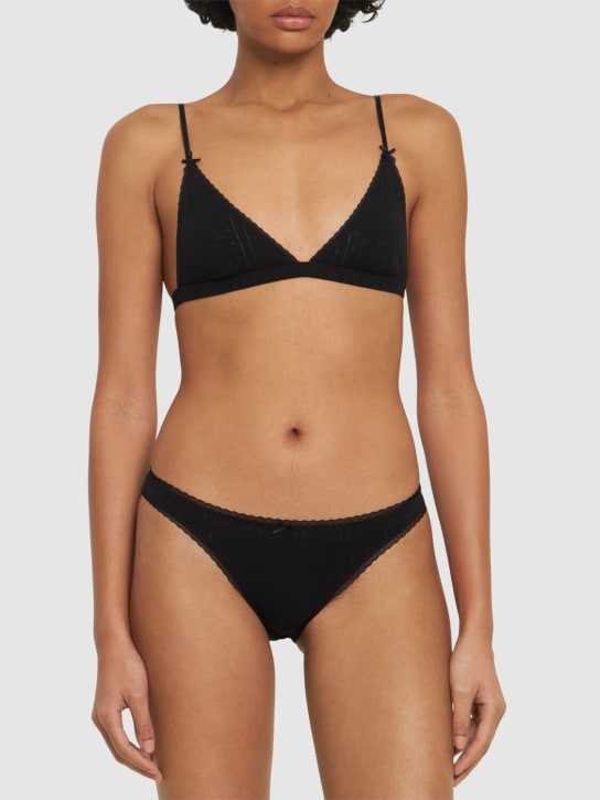 Cou Cou The Triangle organic cotton bra