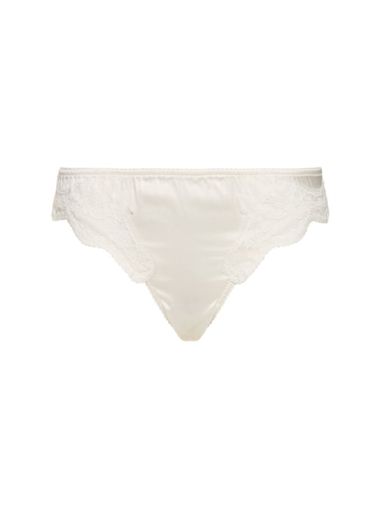 Dolce&Gabbana Silk satin briefs w/lace detail