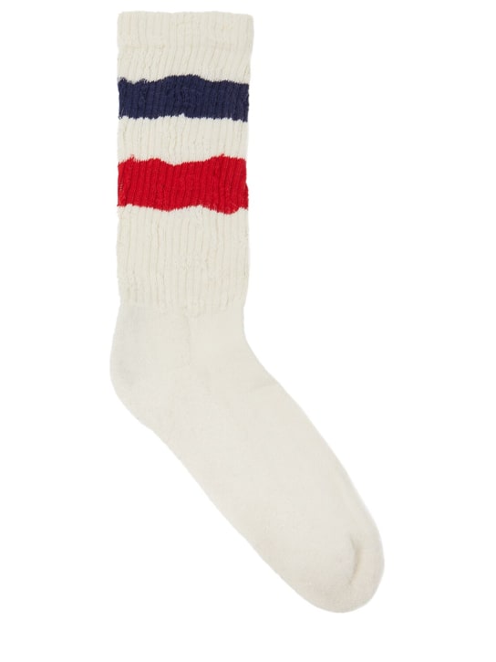 Golden Goose Stripes cotton blend ribbed socks