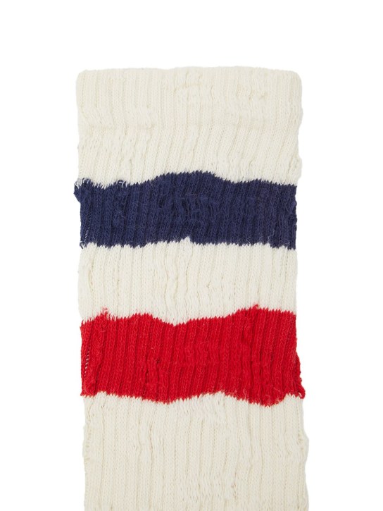 Golden Goose Stripes cotton blend ribbed socks
