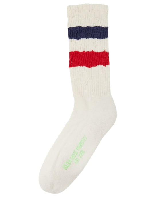 Golden Goose Stripes cotton blend ribbed socks 3 Golden Goose Stripes cotton blend ribbed socks