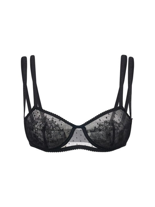 Dolce&Gabbana Tulle plumetis & lace balconette bra