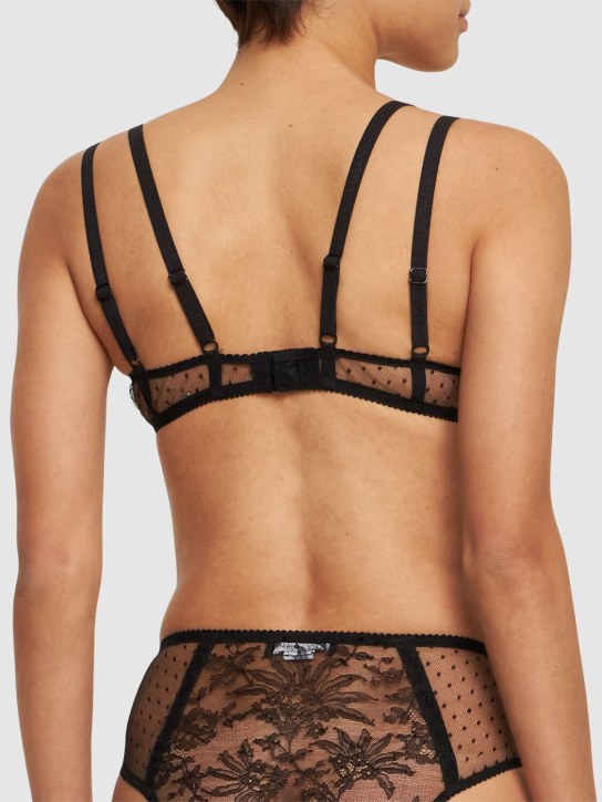Dolce&Gabbana Tulle plumetis & lace balconette bra
