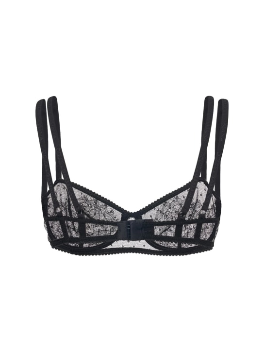 Dolce&Gabbana Tulle plumetis & lace balconette bra
