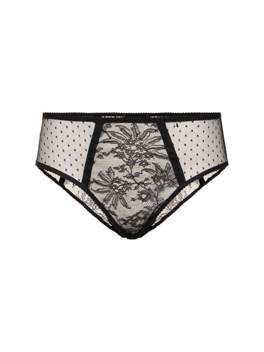 Dolce&Gabbana Tulle plumetis & lace briefs
