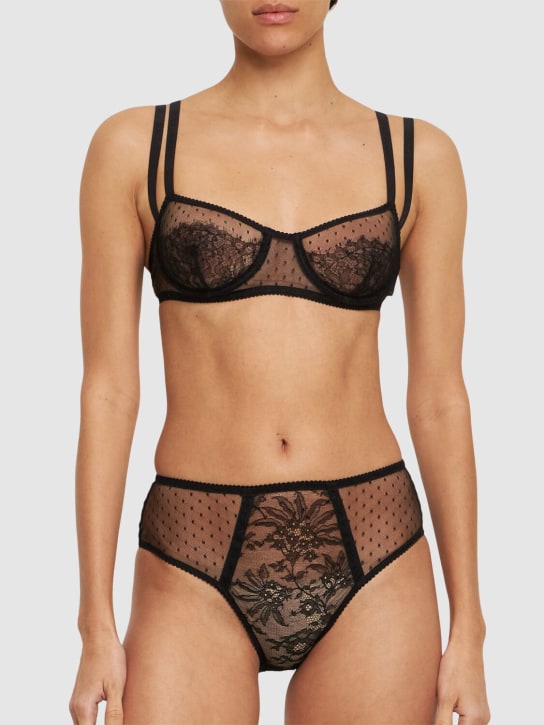 Dolce&Gabbana Tulle plumetis & lace briefs