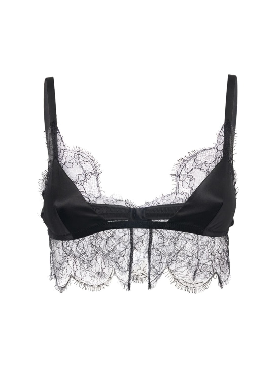 Dolce&Gabbana Stretch silk satin triangle bra