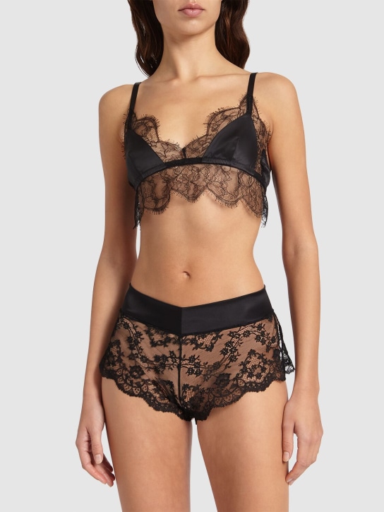 Dolce&Gabbana Stretch silk satin triangle bra