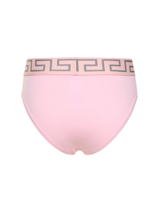 Versace Greca stretch jersey high rise briefs