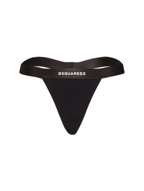 Dsquared2 Logo satin tape thong