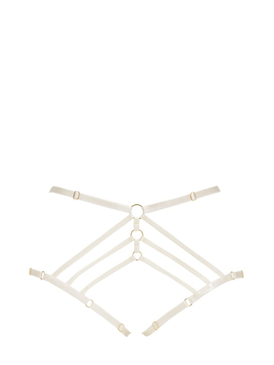 Bordelle Art Deco open satin briefs