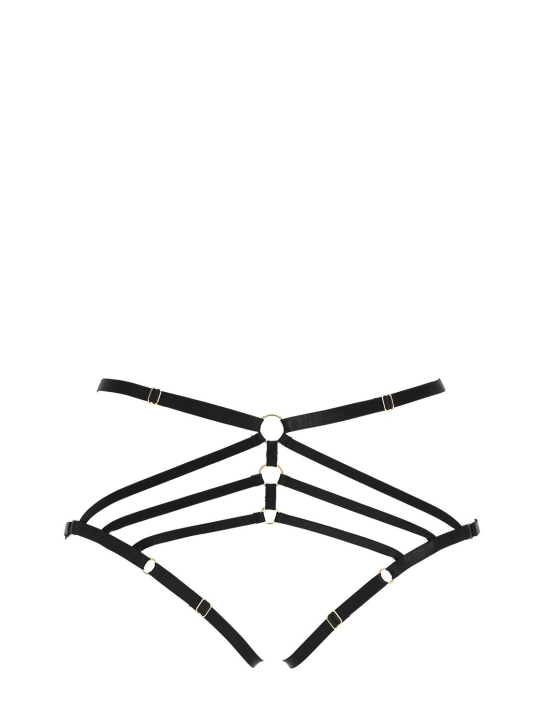 Bordelle Art Deco open satin briefs