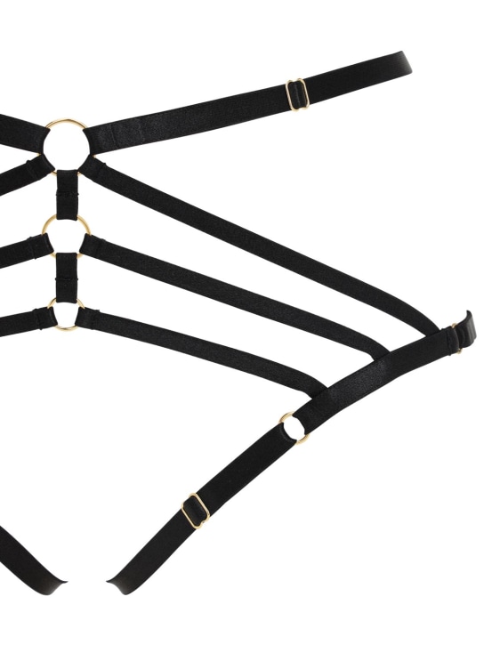 Bordelle Art Deco open satin briefs