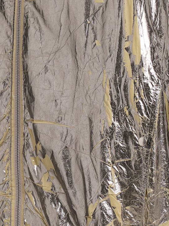 Rick Owens DRKSHDW Jumbo flight silver nylon bomber 3 Rick Owens DRKSHDW Jumbo flight silver nylon bomber