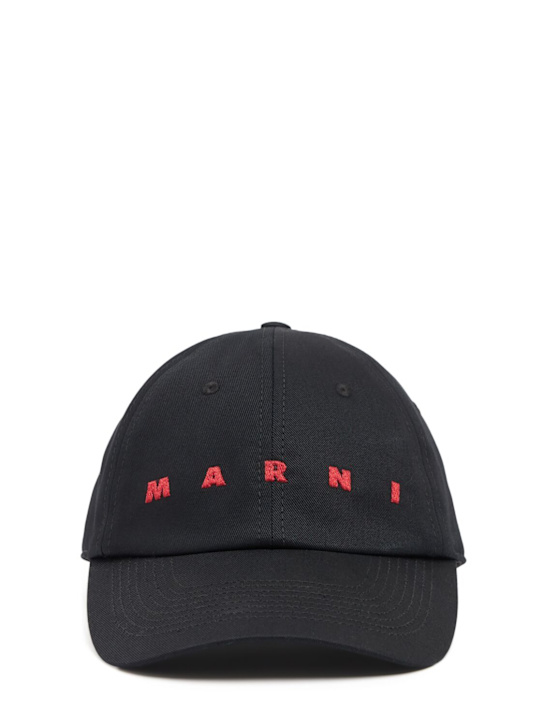 Marni Logo cotton baseball cap