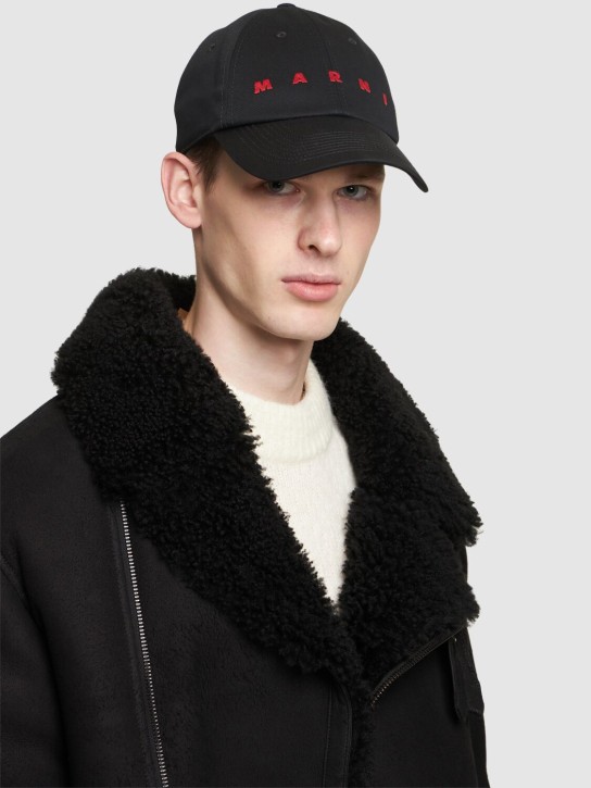 Marni Logo cotton baseball cap