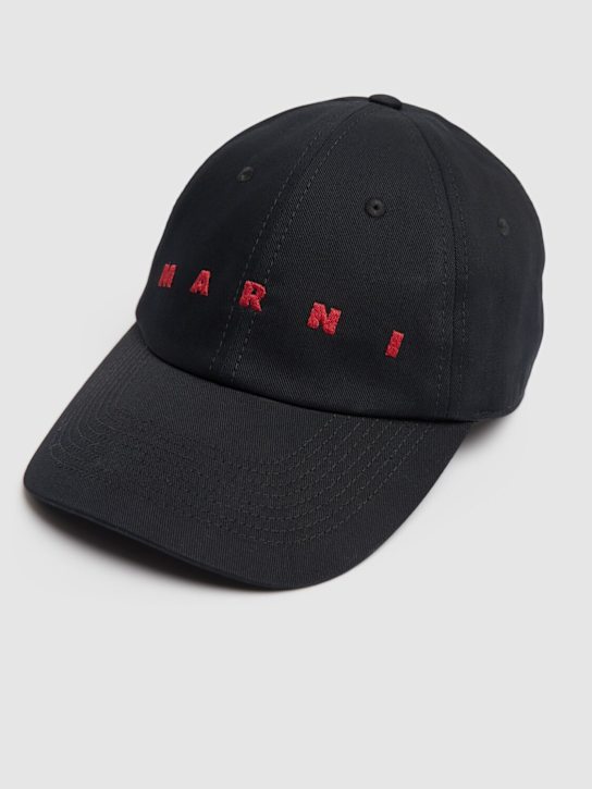 Marni Logo cotton baseball cap