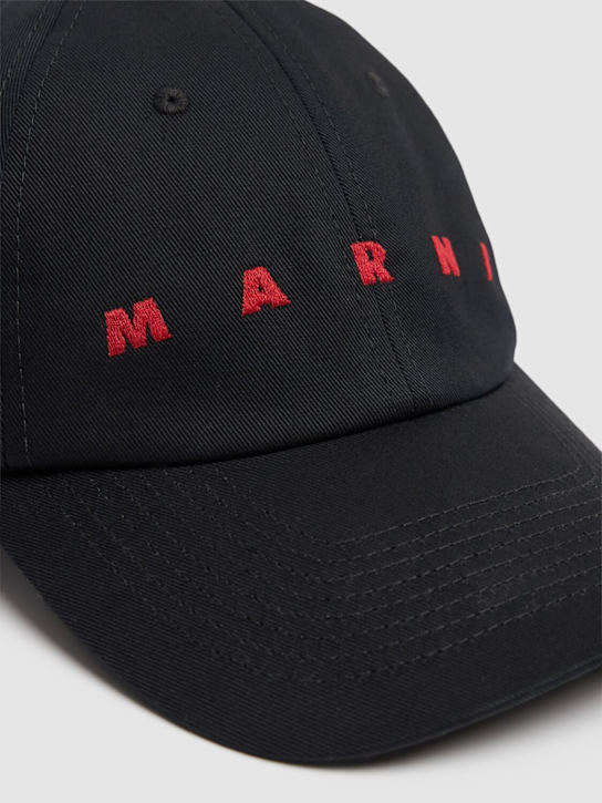 Marni Logo cotton baseball cap