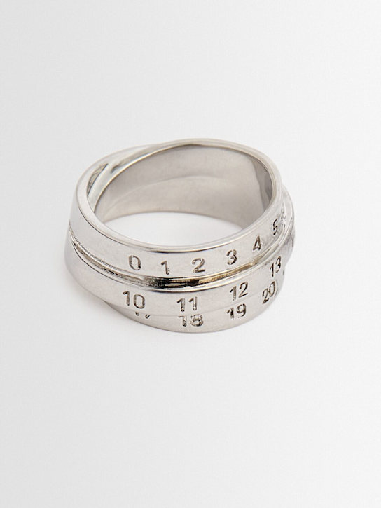 MM6 Maison Margiela Triple logo ring