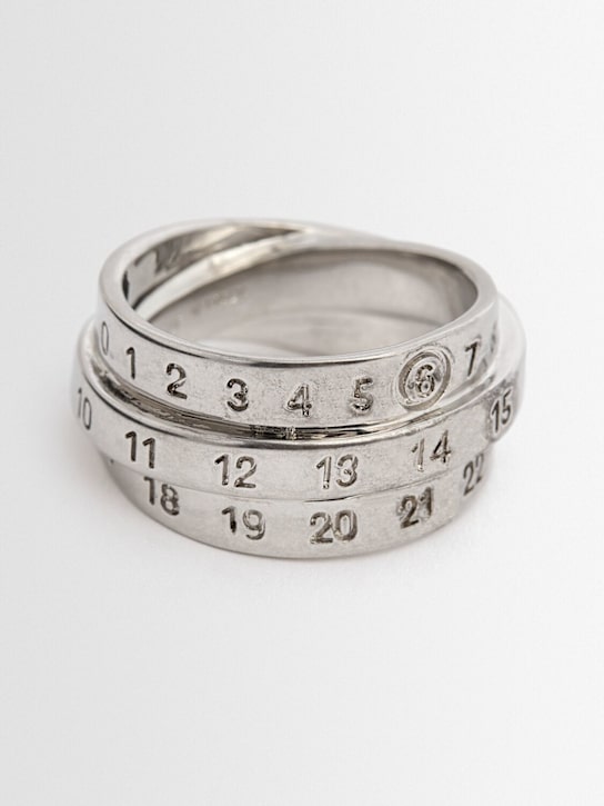 MM6 Maison Margiela Triple logo ring 3 MM6 Maison Margiela Triple logo ring