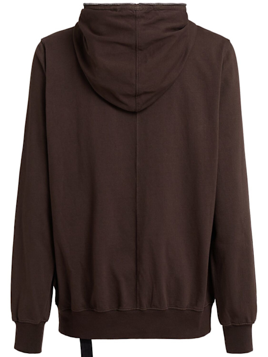 Rick Owens DRKSHDW Jumbo gimp hooded cotton sweatshirt