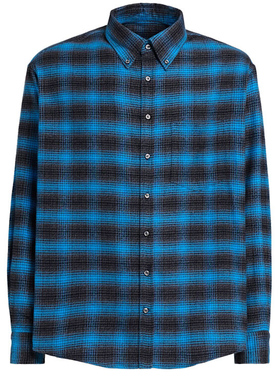 Lc23 Check cotton flannel shirt