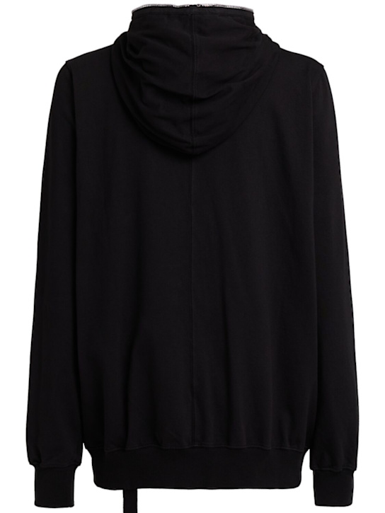 Rick Owens DRKSHDW Jumbo gimp hooded cotton sweatshirt 4 Rick Owens DRKSHDW Jumbo gimp hooded cotton sweatshirt