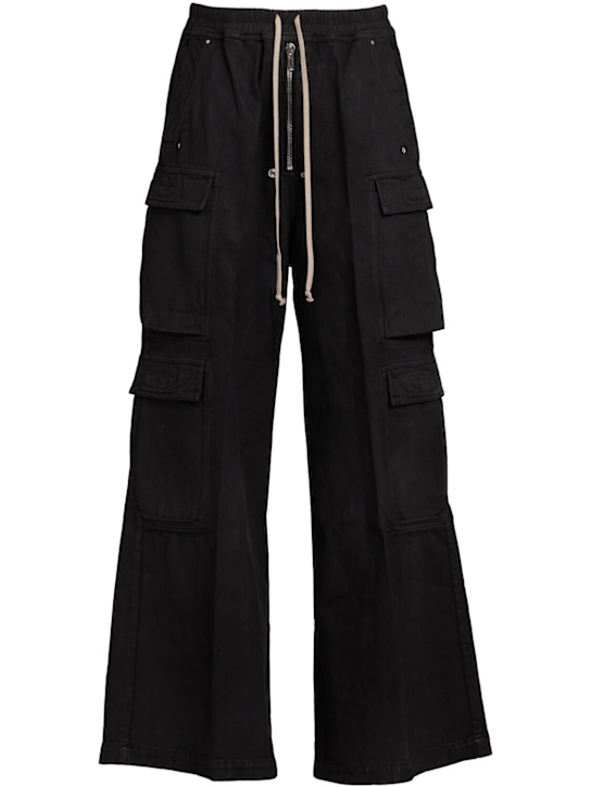 Rick Owens DRKSHDW Double jumbo belas waxed cargo pants