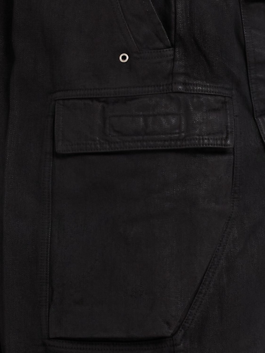 Rick Owens DRKSHDW Double jumbo belas waxed cargo pants