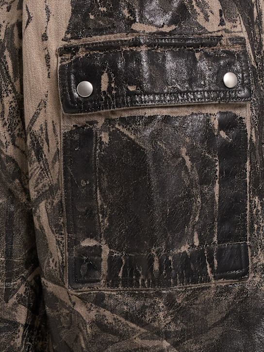 Rick Owens DRKSHDW Geth belas black foil pants