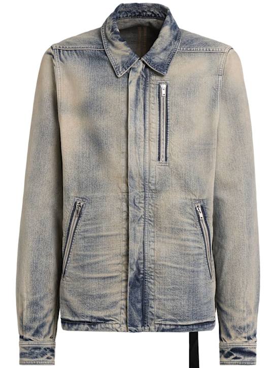 Rick Owens DRKSHDW Cotton denim zip-front jacket