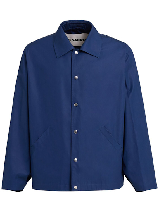 Jil Sander Logo cotton overshirt