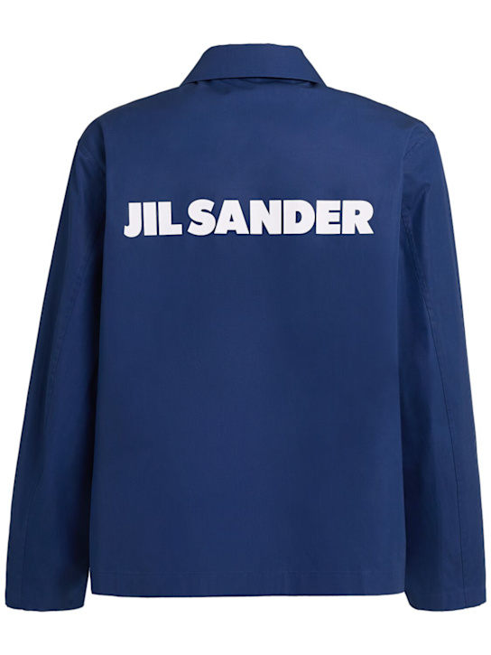 Jil Sander Logo cotton overshirt