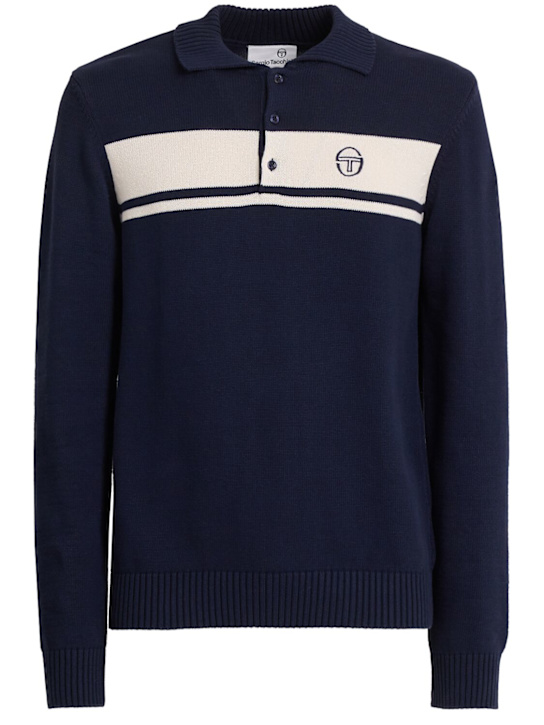 Sergio Tacchini Damarindo l/s cotton knit polo