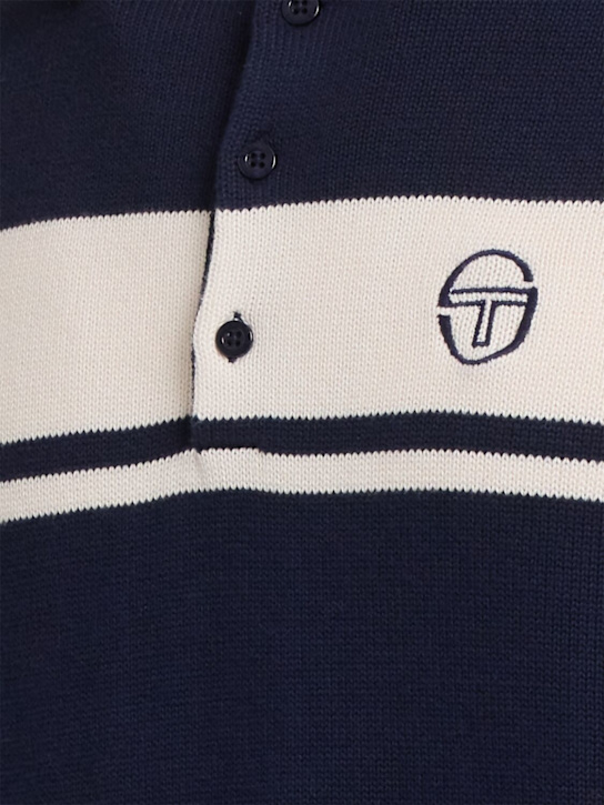 Sergio Tacchini Damarindo l/s cotton knit polo 5 Sergio Tacchini Damarindo l/s cotton knit polo