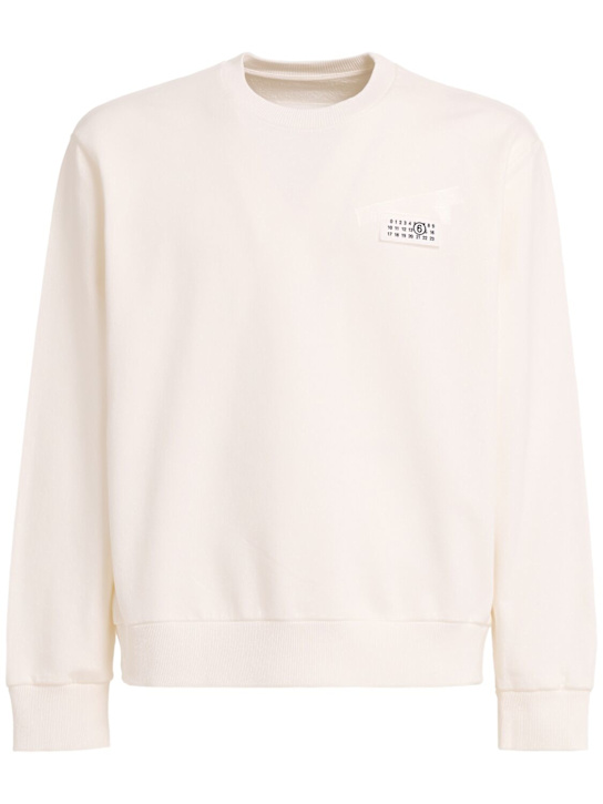 MM6 Maison Margiela Tape logo cotton sweatshirt