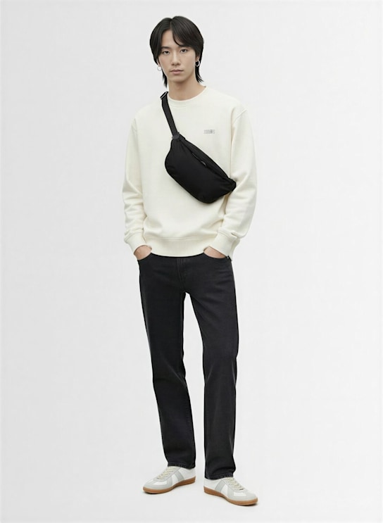 MM6 Maison Margiela Tape logo cotton sweatshirt