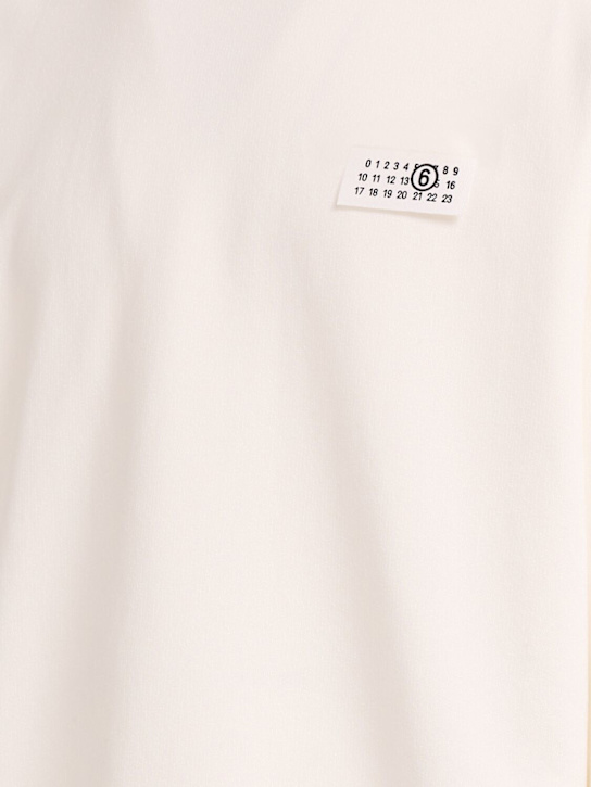 MM6 Maison Margiela Tape logo cotton sweatshirt