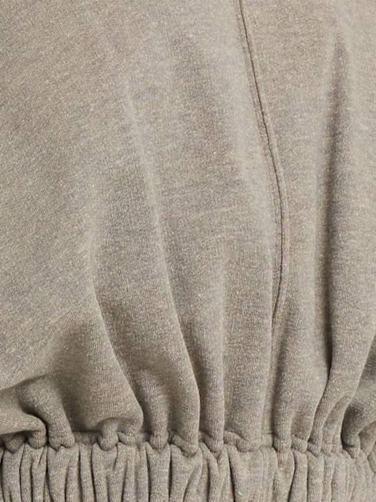 Rick Owens DRKSHDW Jersey cropped hooded sweatshirt 5 Rick Owens DRKSHDW Jersey cropped hooded sweatshirt