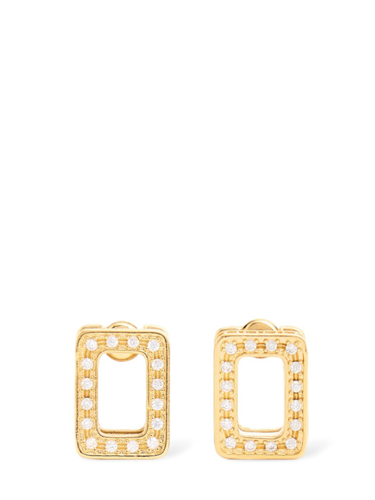 Marni Metal zircon earrings