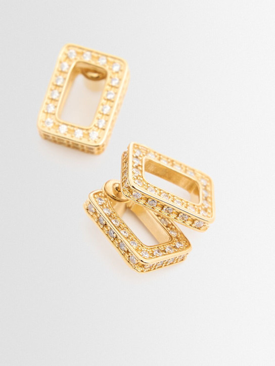 Marni Metal zircon earrings