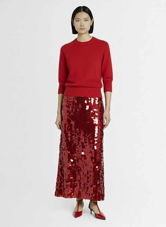 Fabiana Filippi Sequined long skirt