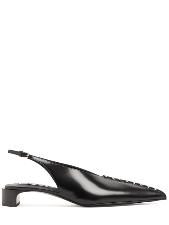 Jil Sander 35mm Leather slingback pumps