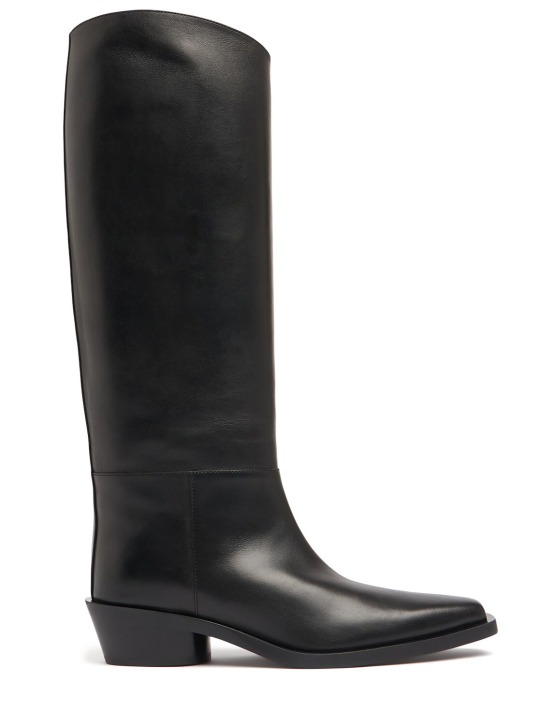 Proenza Schouler 30mm Bronco leather tall boots