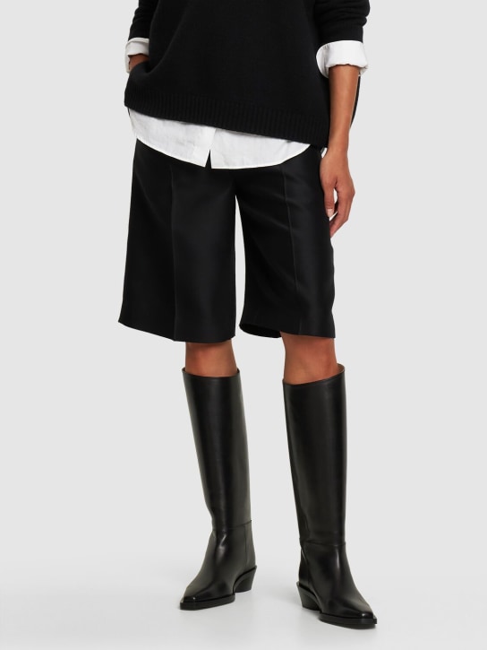 Proenza Schouler 30mm Bronco leather tall boots